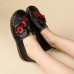 Genuine Leather Soft Soled Comfy Flower Flats Loafer Genuine Leather Soft Soled Comfy Flower Flats Loafer