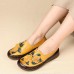 Genuine Leather Soft Soled Comfy Flower Flats Loafer Genuine Leather Soft Soled Comfy Flower Flats Loafer