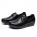 Large Size Pure Color Soft Leather Lace Up Round Toe Flat Loafer Shoes Large Size Pure Color Soft Leather Lace Up Round Toe Flat Loafer Shoes
