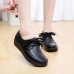 Large Size Pure Color Soft Leather Lace Up Round Toe Flat Loafer Shoes Large Size Pure Color Soft Leather Lace Up Round Toe Flat Loafer Shoes