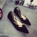 Women Summer Flats Fashion Pointed Toe Lace Up Strap Base Sandals Hollow Out  Shoes Women Summer Flats Fashion Pointed Toe Lace Up Strap Base Sandals Hollow Out  Shoes