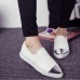 Women Ladies Flats Vintage PU Leather Loafers Pointed Toe Silver Metal Design Women Ladies Flats Vintage PU Leather Loafers Pointed Toe Silver Metal Design
