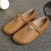 Women Flat Leather Shoes Round Toe Casual Outdoor Soft Loafers Women Flat Leather Shoes Round Toe Casual Outdoor Soft Loafers