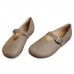 Women Flat Leather Shoes Round Toe Casual Outdoor Soft Loafers Women Flat Leather Shoes Round Toe Casual Outdoor Soft Loafers