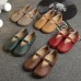 Women Flat Leather Shoes Round Toe Casual Outdoor Soft Loafers Women Flat Leather Shoes Round Toe Casual Outdoor Soft Loafers
