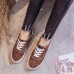 Leopard Grain Lace Up Pattern Flats Loafers Shoes Leopard Grain Lace Up Pattern Flats Loafers Shoes