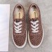 Leopard Grain Lace Up Pattern Flats Loafers Shoes Leopard Grain Lace Up Pattern Flats Loafers Shoes