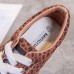 Leopard Grain Lace Up Pattern Flats Loafers Shoes Leopard Grain Lace Up Pattern Flats Loafers Shoes