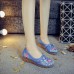 Vintage Old Peking Women Shoes Flower Embroidery Comfortable Soft Flats Vintage Old Peking Women Shoes Flower Embroidery Comfortable Soft Flats