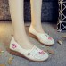 Vintage Old Peking Women Shoes Flower Embroidery Comfortable Soft Flats Vintage Old Peking Women Shoes Flower Embroidery Comfortable Soft Flats