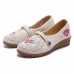 Vintage Old Peking Women Shoes Flower Embroidery Comfortable Soft Flats Vintage Old Peking Women Shoes Flower Embroidery Comfortable Soft Flats