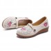 Vintage Old Peking Women Shoes Flower Embroidery Comfortable Soft Flats Vintage Old Peking Women Shoes Flower Embroidery Comfortable Soft Flats