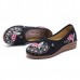 Vintage Old Peking Women Shoes Flower Embroidery Comfortable Soft Flats Vintage Old Peking Women Shoes Flower Embroidery Comfortable Soft Flats