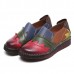 SOCOFY Genuine Leather Handmade Stitching Soft Flats SOCOFY Genuine Leather Handmade Stitching Soft Flats
