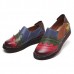 SOCOFY Genuine Leather Handmade Stitching Soft Flats SOCOFY Genuine Leather Handmade Stitching Soft Flats