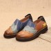 SOCOFY Genuine Leather Handmade Stitching Soft Flats SOCOFY Genuine Leather Handmade Stitching Soft Flats