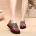 SOCOFY Genuine Leather Handmade Stitching Soft Flats SOCOFY Genuine Leather Handmade Stitching Soft Flats