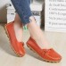 Larger Size Women Casual Shoe Leather Comfy Flat Loafers Larger Size Women Casual Shoe Leather Comfy Flat Loafers