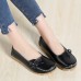 Larger Size Women Casual Shoe Leather Comfy Flat Loafers Larger Size Women Casual Shoe Leather Comfy Flat Loafers