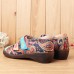 Genuine Leather Retro Jacquard Hook Loop Casual Flats Genuine Leather Retro Jacquard Hook Loop Casual Flats