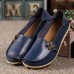 Large Size Soft Leather Multi-Way Flat Loafers For Women Large Size Soft Leather Multi-Way Flat Loafers For Women