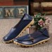 Large Size Soft Leather Multi-Way Flat Loafers For Women Large Size Soft Leather Multi-Way Flat Loafers For Women