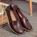 Large Size Soft Leather Multi-Way Flat Loafers For Women Large Size Soft Leather Multi-Way Flat Loafers For Women