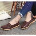 Large Size Soft Leather Multi-Way Flat Loafers For Women Large Size Soft Leather Multi-Way Flat Loafers For Women