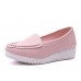 Women Shoes Wedges Pure Color Casual Loafers Women Shoes Wedges Pure Color Casual Loafers