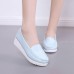 Women Shoes Wedges Pure Color Casual Loafers Women Shoes Wedges Pure Color Casual Loafers