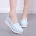 Women Shoes Wedges Pure Color Casual Loafers Women Shoes Wedges Pure Color Casual Loafers