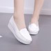 Women Shoes Wedges Pure Color Casual Loafers Women Shoes Wedges Pure Color Casual Loafers