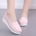 Women Shoes Wedges Pure Color Casual Loafers Women Shoes Wedges Pure Color Casual Loafers
