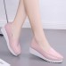 Women Shoes Wedges Pure Color Casual Loafers Women Shoes Wedges Pure Color Casual Loafers