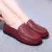 Women Casual Leather Shoes Soft Outdoor Slip On Flat Loafers Shoes Women Casual Leather Shoes Soft Outdoor Slip On Flat Loafers Shoes