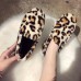 Leopard Grain Fluffy Lining Warm Casual Flat Loafers Leopard Grain Fluffy Lining Warm Casual Flat Loafers