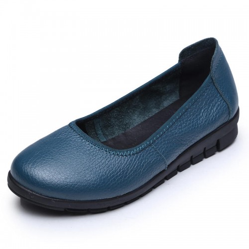 SOCOFY Pure Color Comfortable Soft Slip on Flats Shoes SOCOFY Pure Color Comfortable Soft Slip on Flats Shoes
