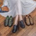 SOCOFY Hook Loop Shoe Genuine Leather Casual Comfy Loafers SOCOFY Hook Loop Shoe Genuine Leather Casual Comfy Loafers
