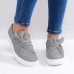 Large Size Casual Solid Color Bow Flats Loafers Large Size Casual Solid Color Bow Flats Loafers