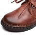 Genuine Leather Lace Up Soft Sole Flowers Flat Loafers Genuine Leather Lace Up Soft Sole Flowers Flat Loafers