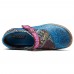 SOCOFY Folkways Splicing Pattern Genuine Leather Flats Loafers