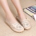 SOCOFY Big Size Women Casual Lace Up Loafers Breathable Floral Hollow Out Comfy Shoes SOCOFY Big Size Women Casual Lace Up Loafers Breathable Floral Hollow Out Comfy Shoes