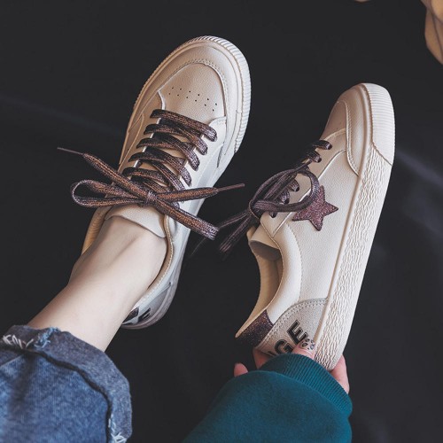Lace Up Bling Star Casual Comfy Flats Shoes For Women Lace Up Bling Star Casual Comfy Flats Shoes For Women