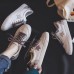 Lace Up Bling Star Casual Comfy Flats Shoes For Women Lace Up Bling Star Casual Comfy Flats Shoes For Women