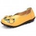 US Size 5-13 Women Flower Flat Shoes Casual Outdoor Leather Slip On Round Toe Loafers US Size 5-13 Women Flower Flat Shoes Casual Outdoor Leather Slip On Round Toe Loafers