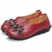 US Size 5-13 Women Flower Flat Shoes Casual Outdoor Leather Slip On Round Toe Loafers US Size 5-13 Women Flower Flat Shoes Casual Outdoor Leather Slip On Round Toe Loafers