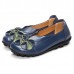 US Size 5-13 Women Flower Flat Shoes Casual Outdoor Leather Slip On Round Toe Loafers US Size 5-13 Women Flower Flat Shoes Casual Outdoor Leather Slip On Round Toe Loafers