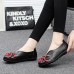 US Size 5-13 Women Flower Flat Shoes Casual Outdoor Leather Slip On Round Toe Loafers US Size 5-13 Women Flower Flat Shoes Casual Outdoor Leather Slip On Round Toe Loafers