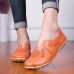 Large Size Women Pure Color Hollow Out Flats Loafers Large Size Women Pure Color Hollow Out Flats Loafers