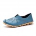Large Size Women Pure Color Hollow Out Flats Loafers Large Size Women Pure Color Hollow Out Flats Loafers